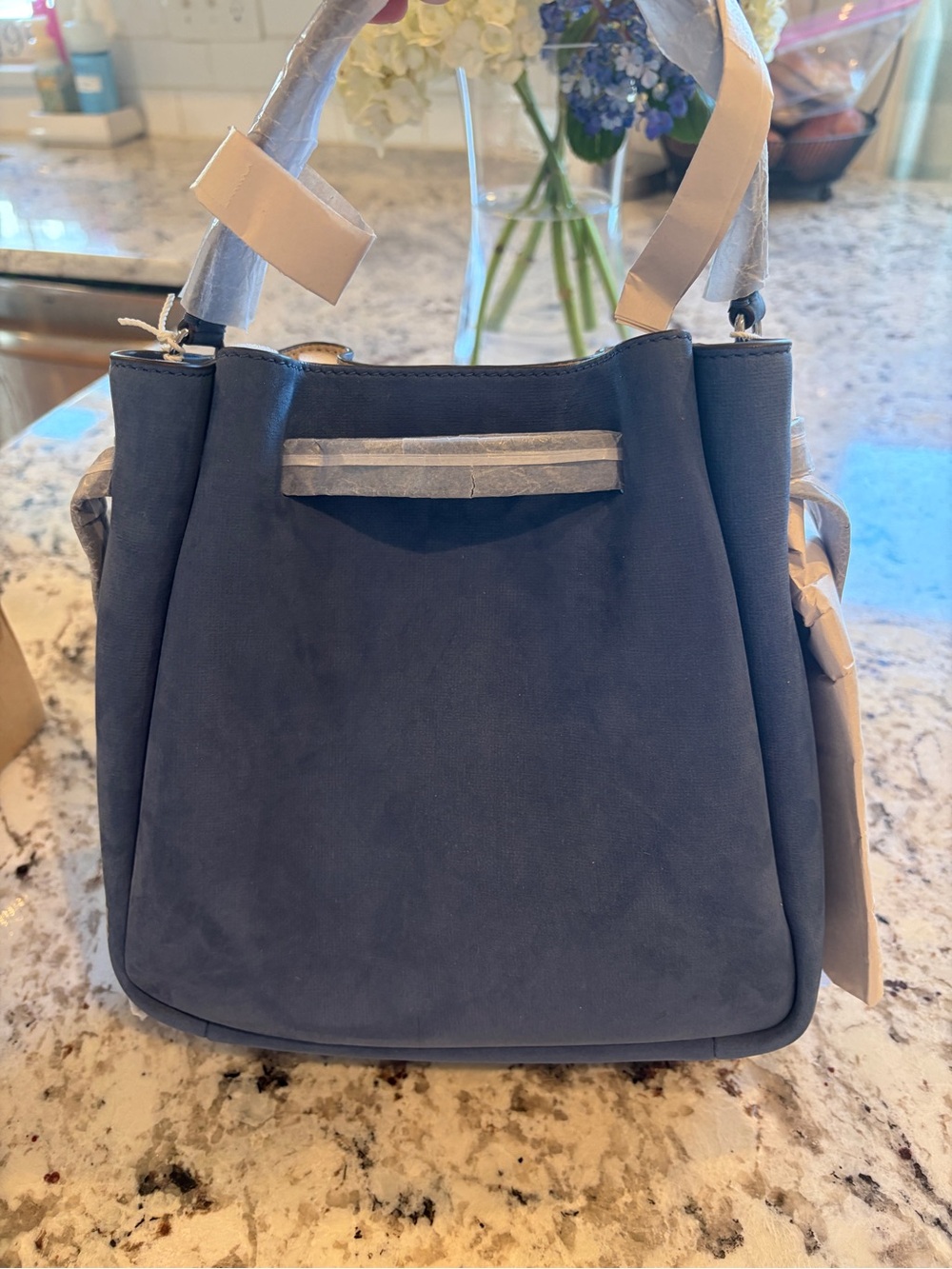 Tory Burch Romy Nubuck Bucket Bag - Picture 8 of 11